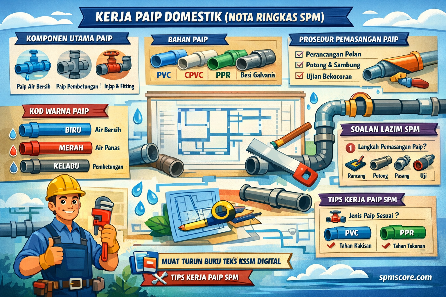 kerja paip domestik