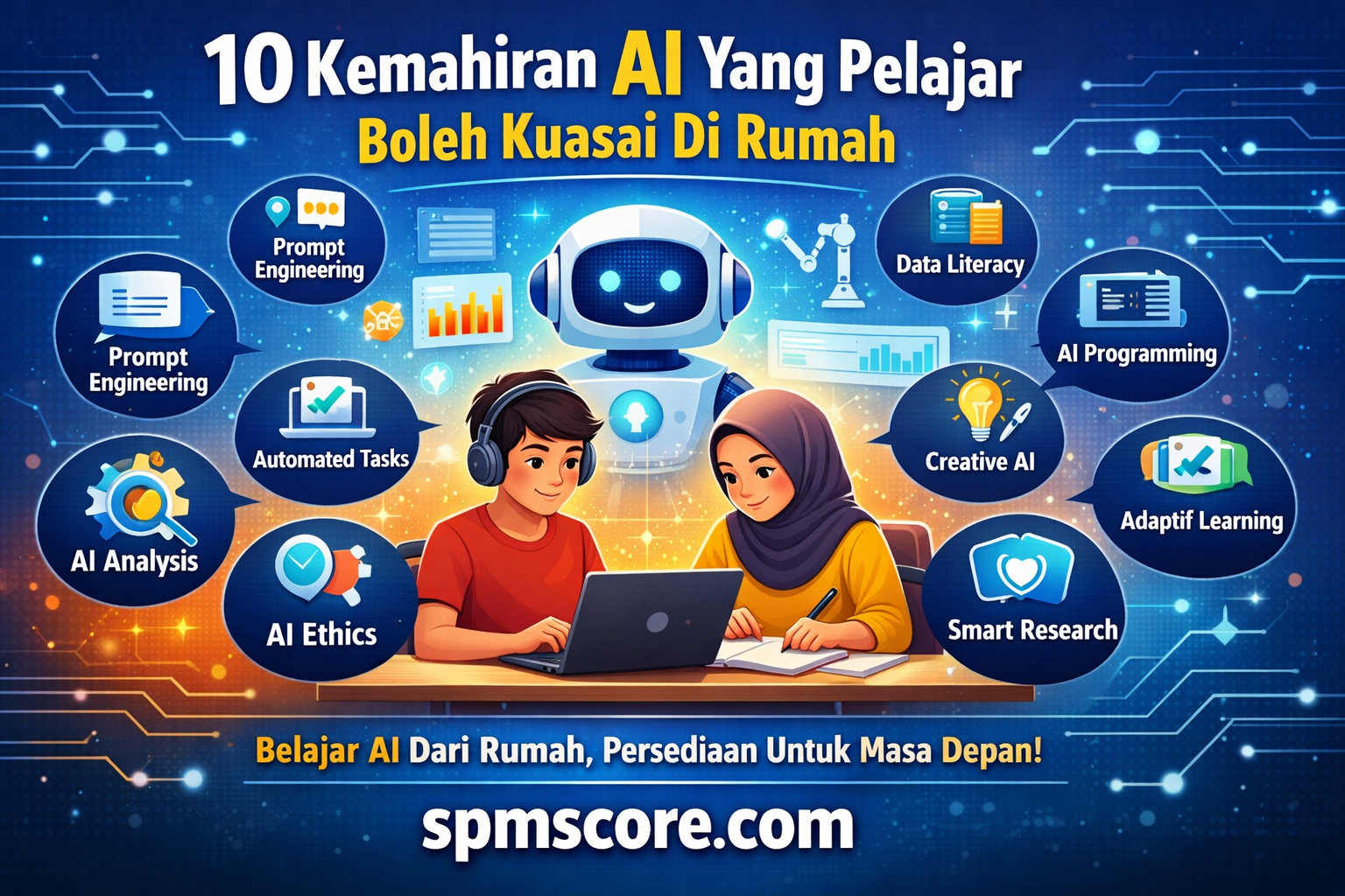 10 Kemahiran AI Yang Pelajar Boleh Kuasai Di Rumah