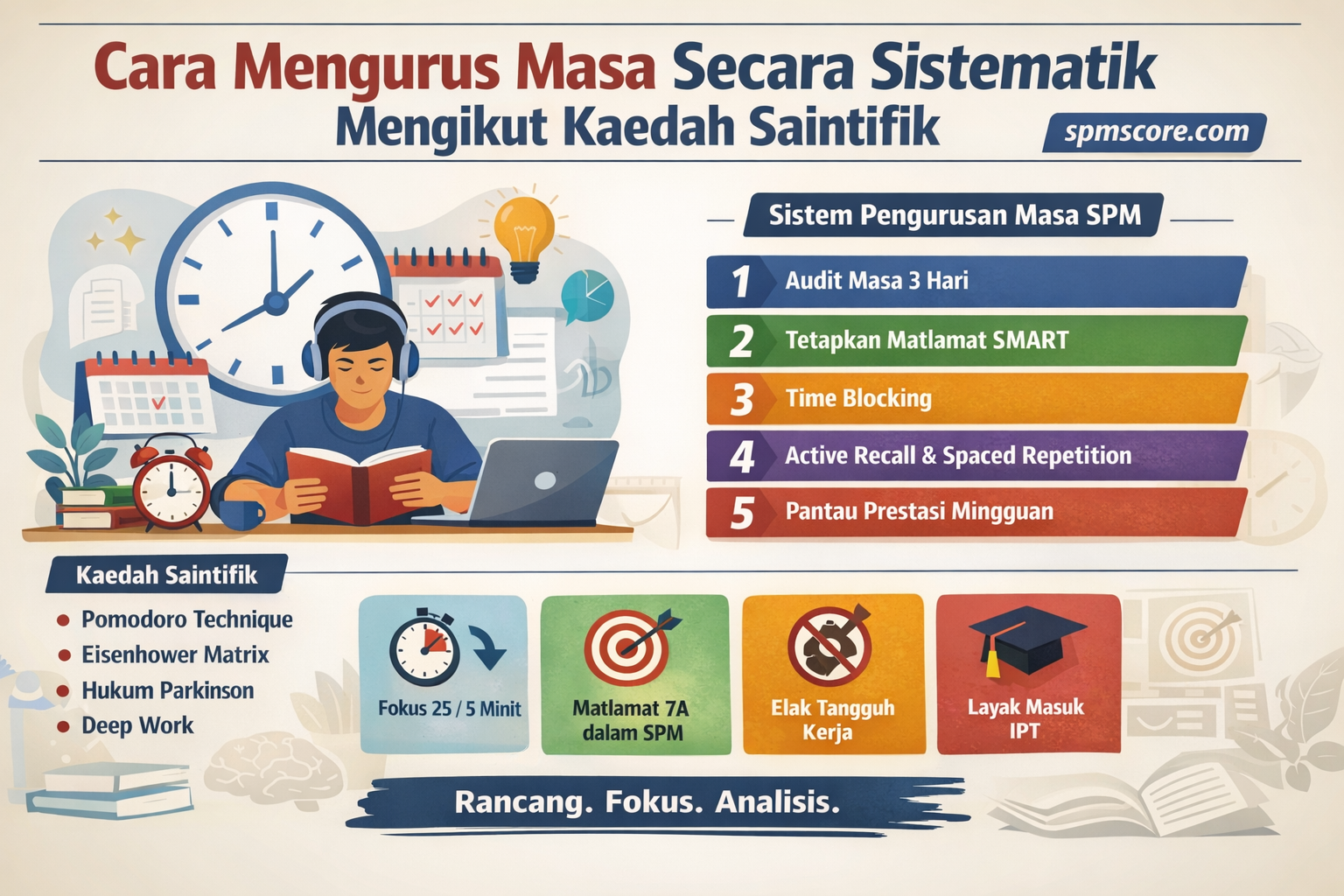 Cara Mengurus Masa Secara Sistematik Mengikut Kaedah Saintifik