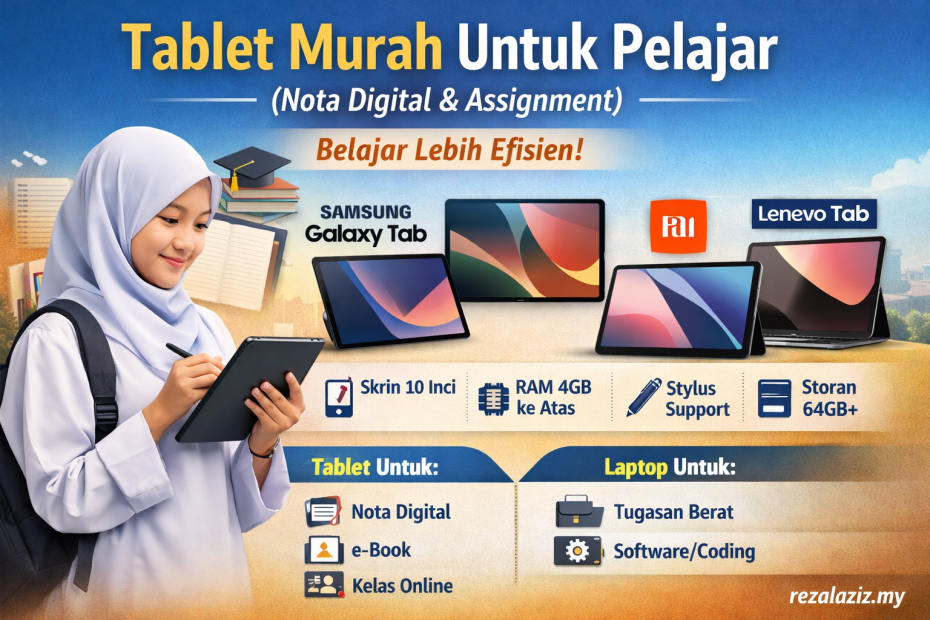 Tablet Murah Untuk Pelajar (Nota Digital & Assignment)