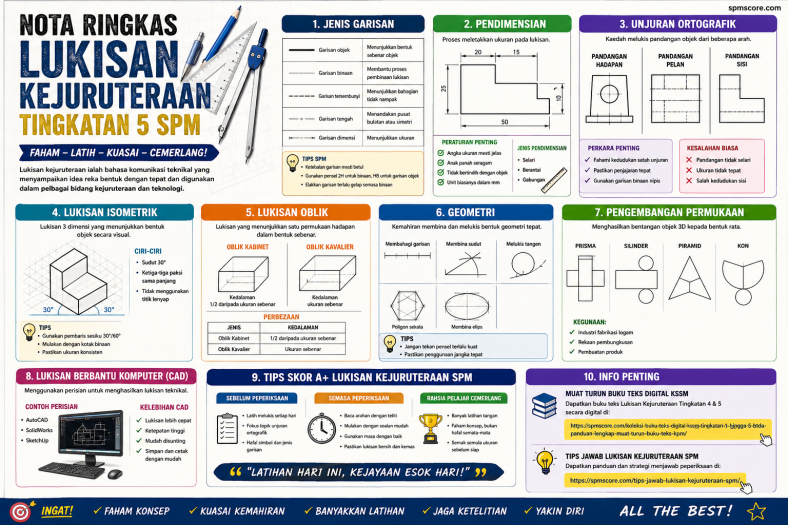 Nota Ringkas Lukisan Kejuruteraan Tingkatan 5 SPM (KSSM)
