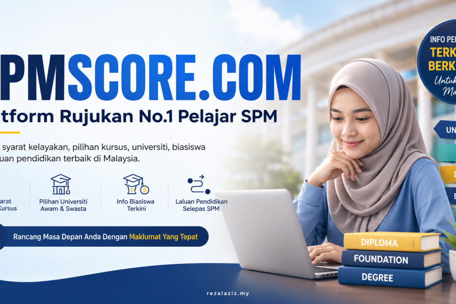 SPMScore.com – Platform Rujukan Pelajar SPM Untuk Semak Syarat Kelayakan IPT & Pilihan Kursus